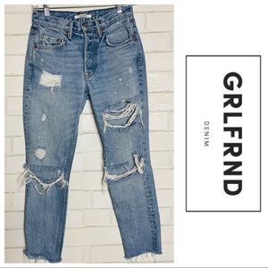 GRFRND Karolina Distressed High Rise Jeans